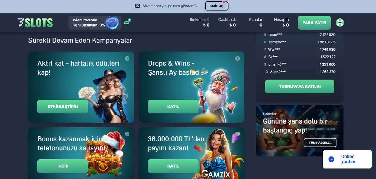 Yatırımsız bonuslar, free spinler ve yatırıma ek yüzdeler